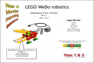 Lego Robotics session Yr 1 &  2